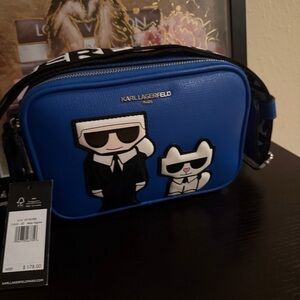 Karl Lagerfeld Blue Crossbody Bag